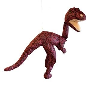 Sunny Toys Marionette Puppet Large Burgundy Dinosaur Plush Toy